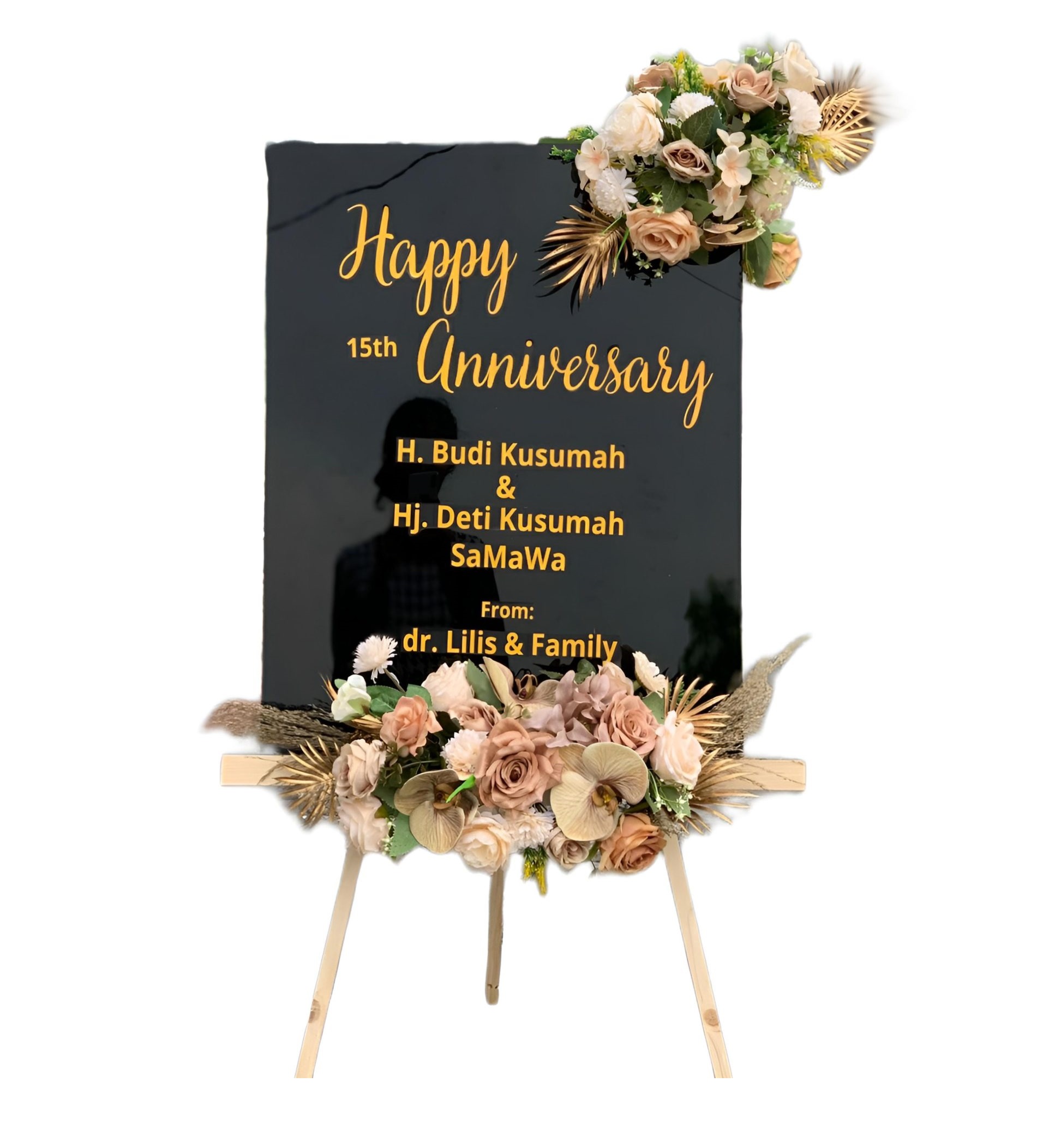 Papan Bunga Akrilik Danau Sipin